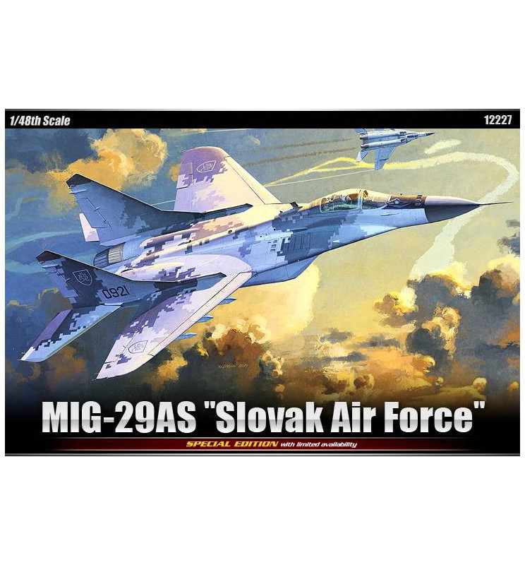 Academy 12227 - Samolot MIG-29AS Slovak Air Force do sklejania, skala 1:48