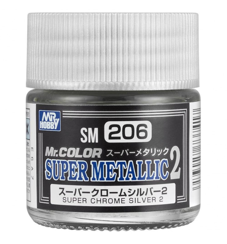 Mr.Hobby SM-206 - Metalizer Super Chrom Silver 2