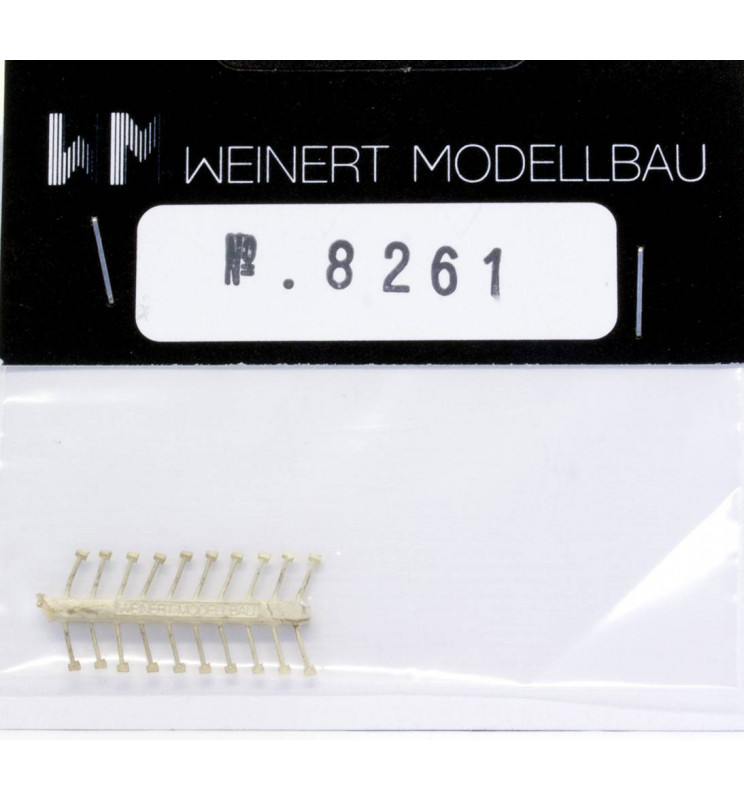 Weinert 74005 - Złączki szynowe z imitacją przytwierdzenia szyny, mosiężne, MeinGleis Code 75, 16 szt.