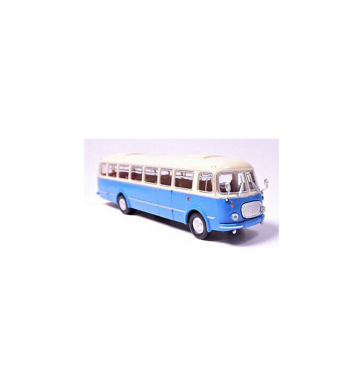 Brekina 58255 - Autobus Jelcz 043 / Skoda 706 RTO beżowo-niebieski "Ogórek"