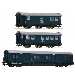 Roco 67198 - Zestaw 3 wagonów pociągu technicznego DB