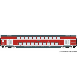 Roco 74152 - Wagon piętrowy 2klasy Stuttgart - Lindau, DB AG