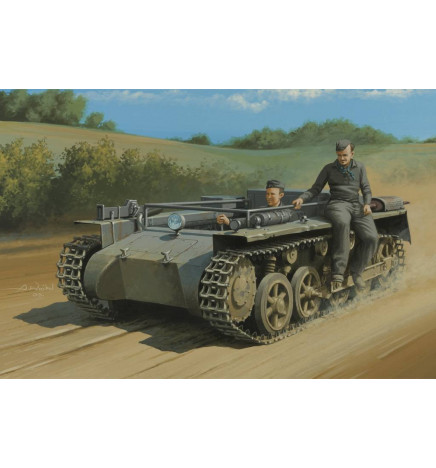 HobbyBoss 80144 - Niemiecki lekki czołg PzKpfw I Ausf. A ohne Aufbau, do sklejania, skala 1:35