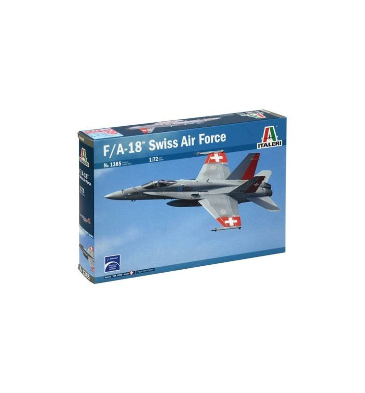 Italeri 1385 - Samolot F/A-18 HORNET SWISS AIR FORCE, do sklejania, skala 1:72