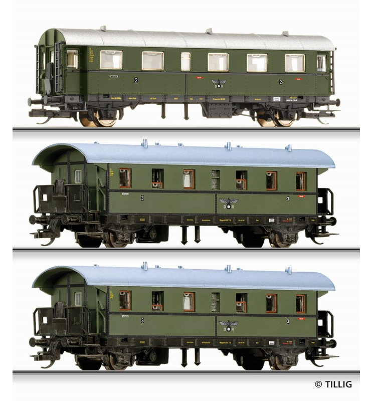 E15 Zestaw wagonów osobowych, DRG ep.II - Tillig TT 01689