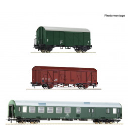 Roco 74053 - Zestaw 3 wagonów pociągu technicznego DR, epoka IV