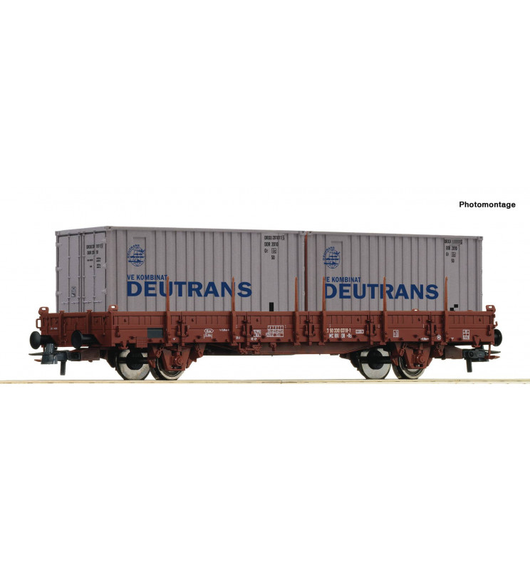 Roco 77675 - Platforma z kontenerami Deutrans DR, ep. IV