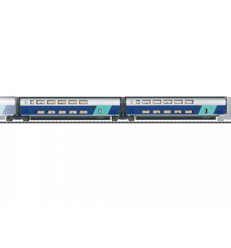 Trix 23488 - Zestaw 2 wagonów do TGV Duplex, epoka VI