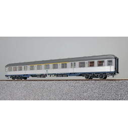 ESU 36485 - n-Wagen, H0, ABnrzb 704, 31-34 057-5, 1./2. Kl, DB Ep. IV, silber, Pfauenauge, Rahmen ozeanblau, Dach umbragrau, DC