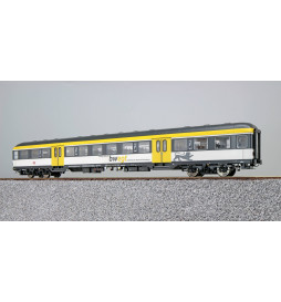 ESU 36510 - n-Wagen, H0, Bnrz  451.4, 22-34-112-9, 2. Kl, DB Ep. VI, lichtgrau/gelb/grau, DC