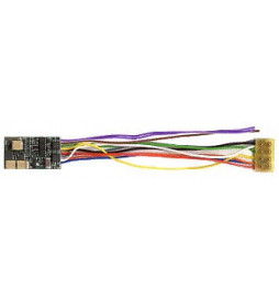 Dekoder jazdy i dźwięku MX648R (1W) DCC NEM652 8-pin z przewodami