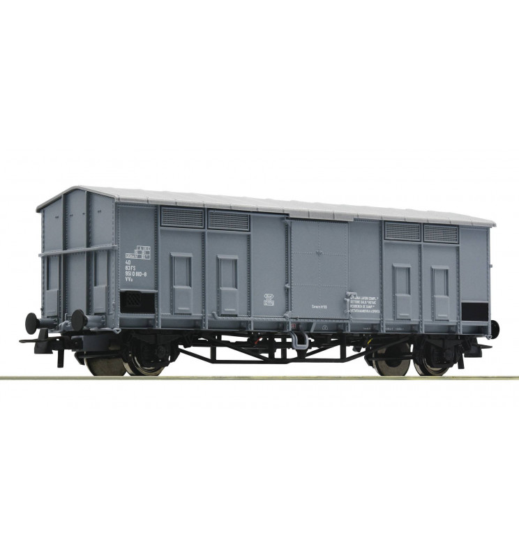 Roco 76600 - Wagon towarowy kryty ze skośnym dachem, FS