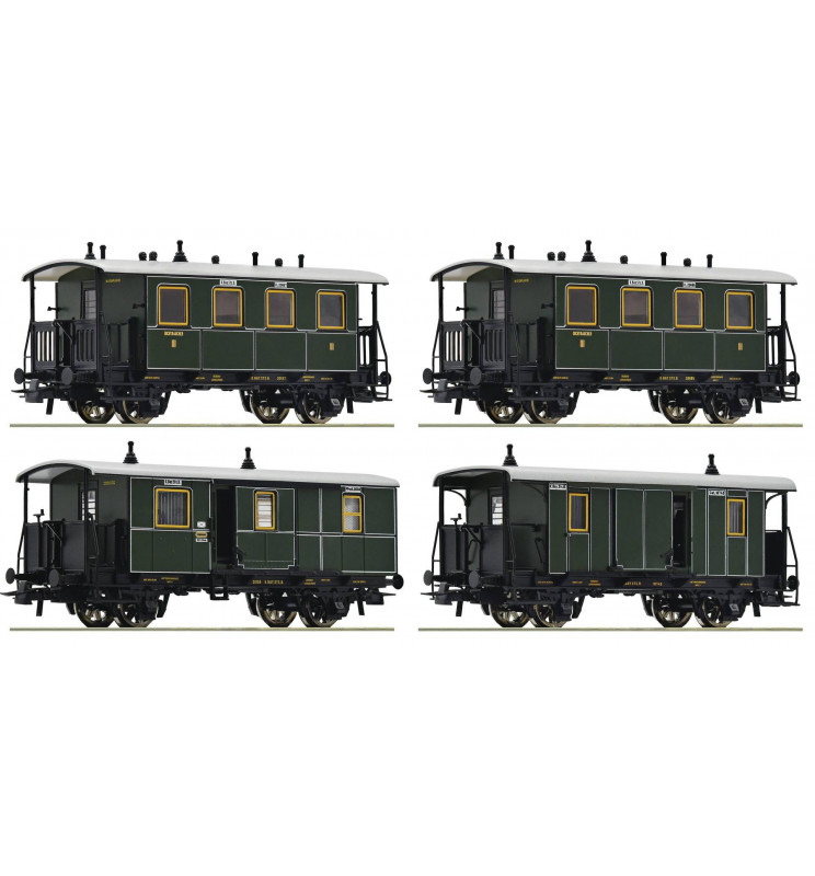 Roco 74187 - Zestaw 4 wagonów KBAYSTS, epoka I