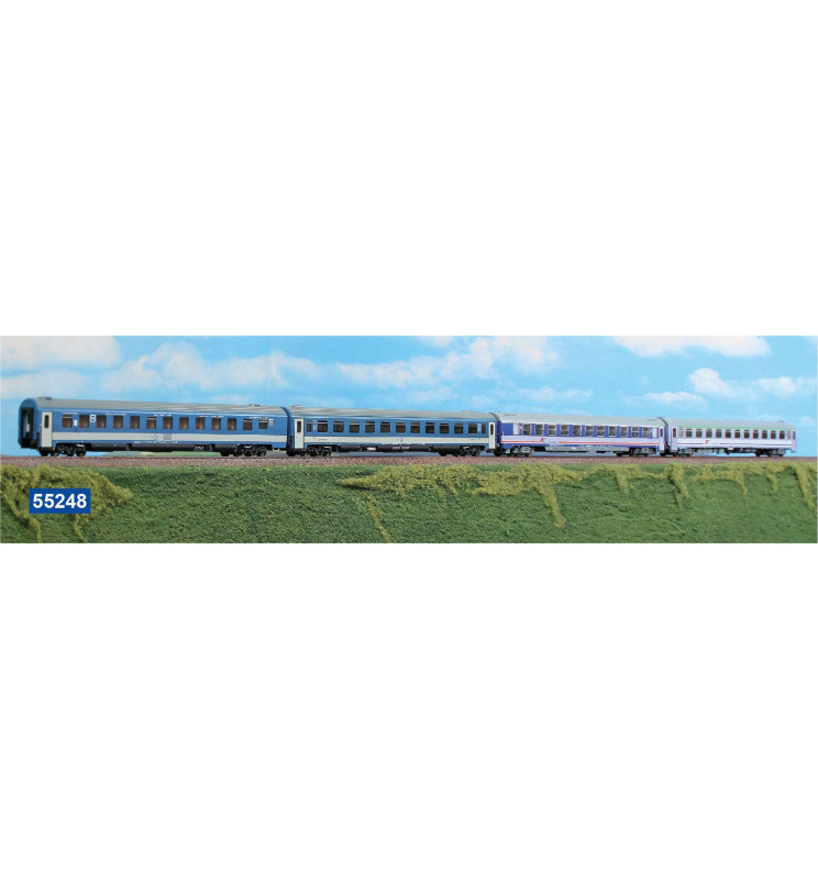 ACME 55119 - Zestaw 4 wagonów pociągu EN 477 Metropol -R 407 Chopin