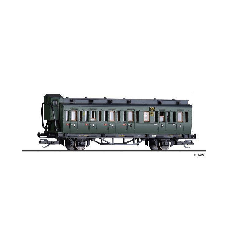 Tillig TT 013155 - 3rd class passenger coach of the DRG, Ep. II