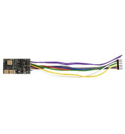 Dekoder jazdy i dźwięku MX648F (1W) DCC NEM651 6-pin z przewodami
