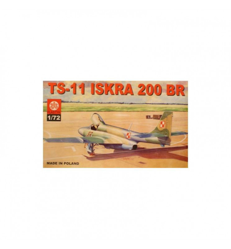 Plastyk PLK017 - PZL TS-11 Iskra 200 BR, Samolot do sklejania, skala 1:72