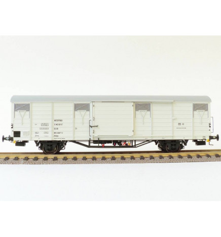 Exact-train EX20189 - Wagon towarowy NS GBS Dunkel Aluminium Luftklappen ohne NS Logo. Mit farbigen Hintergrund. Epoche 4