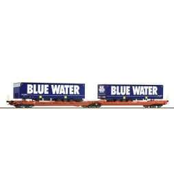 Roco 77387 - Podwójny wagon kieszeniowy T3000e + Blue Water WASCOSA, ep. VI