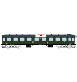 Exact-train EX10033 - Wagon pasażerski AB7543 Czerwony Krzyż, NS, Ep. II
