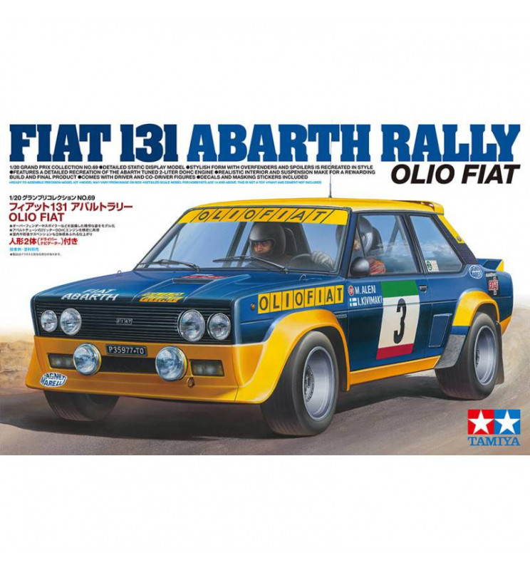 Samochód Fiat 131 Abarth Rally Olio Fiat, skala 1:20