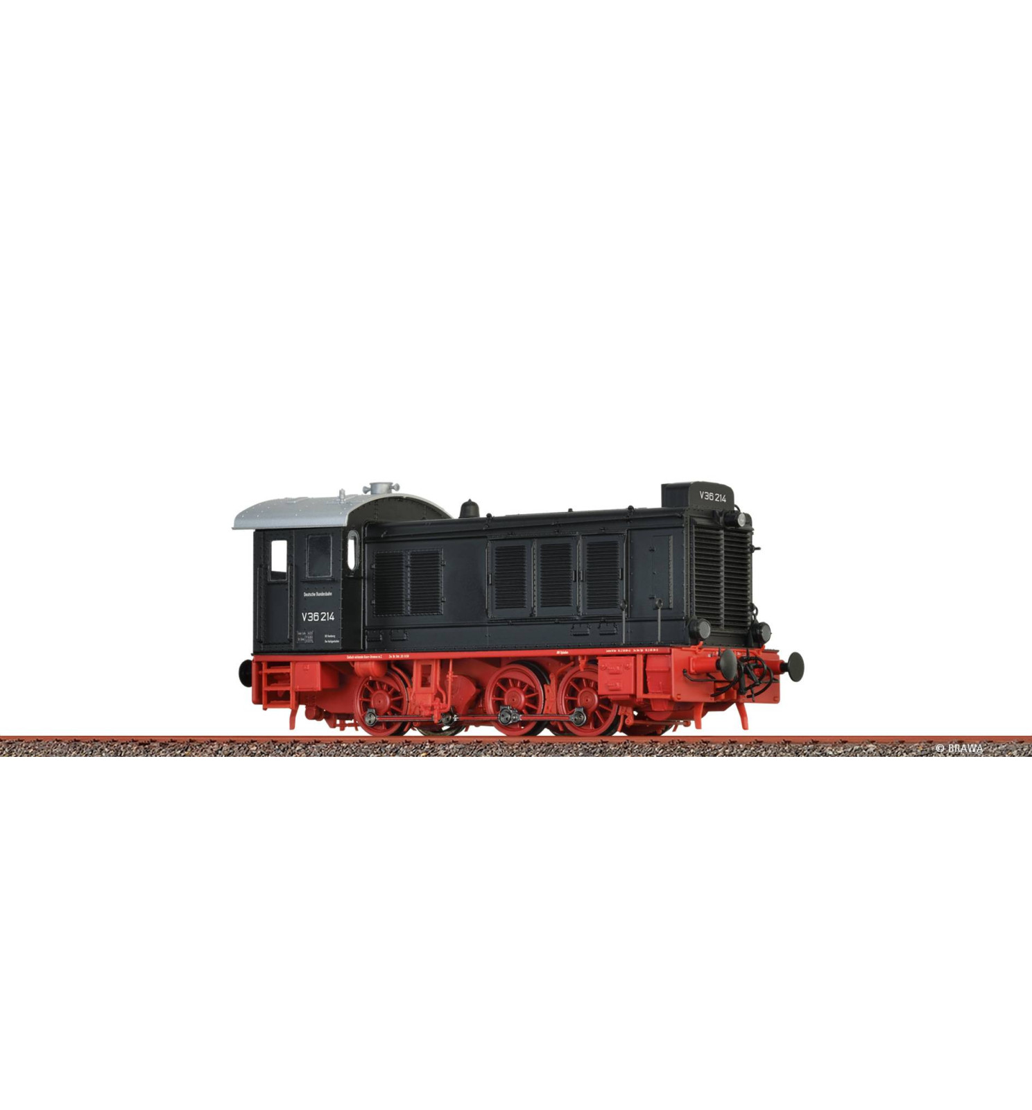 Brawa 41654 - H0 Diesel Locomotive V36 DB, III, DC An.