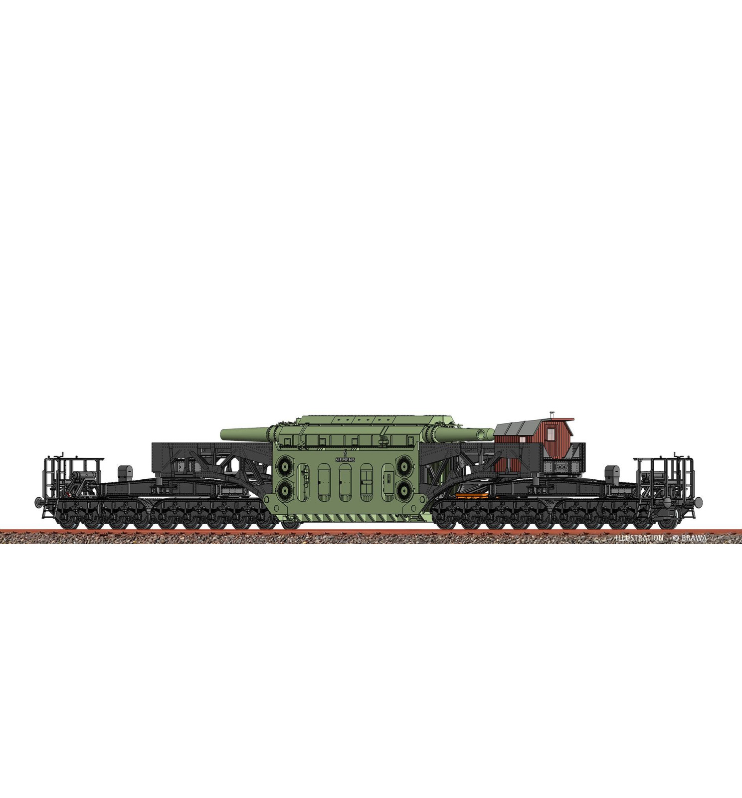 Brawa 50515 - H0 Freight Car Uaai [9950] DR, IV AC