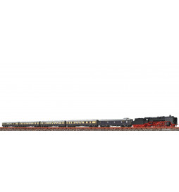 Brawa 50681 - Zestaw BR01 z wagonami pasażerskimi Rheingold DRG, epoka II