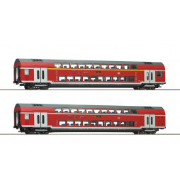 Roco 74148 - Zestaw 2 wagonów piętrowych DB-AG, epoka VI