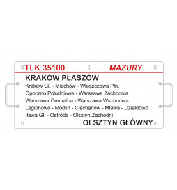 Robo 200211 - Zestaw 4 wagonów TLK Mazury rel. Kraków Płaszów - Olsztyn Główny, epoka VI z oświetleniem