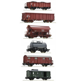 Roco 76030 - Zestaw pociągu towarowego DR (6 wagonów), ep. IV