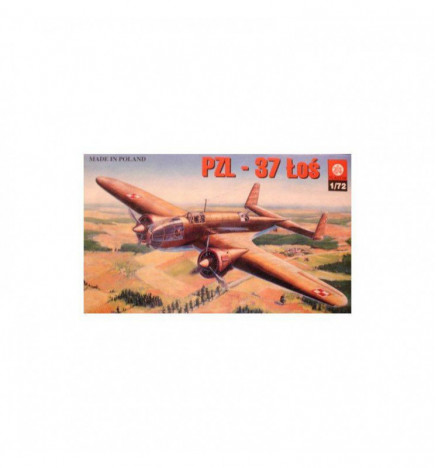 Plastyk PLK001 - PZL 37 Łoś, Samolot do sklejania, skala 1:72