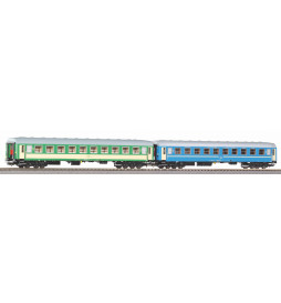 Piko 58394 - Zestaw 2 wagonów pasażerskich 1kl i 2kl 111A+112A PKP, ep. V