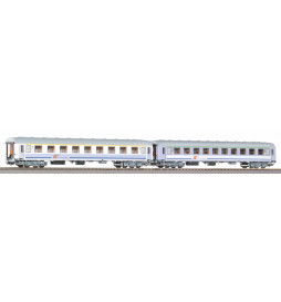 Piko 97304 - Zestaw 2 wagonów pasażerskich 1kl i 2kl 111A+112A PKP Intercity, ep. VI