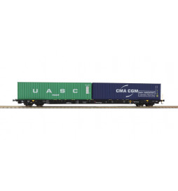 Igra Model 96010057 - Wagon platforma Sggnss Rhein Cargo z kontenerami CMA CGM i UASC