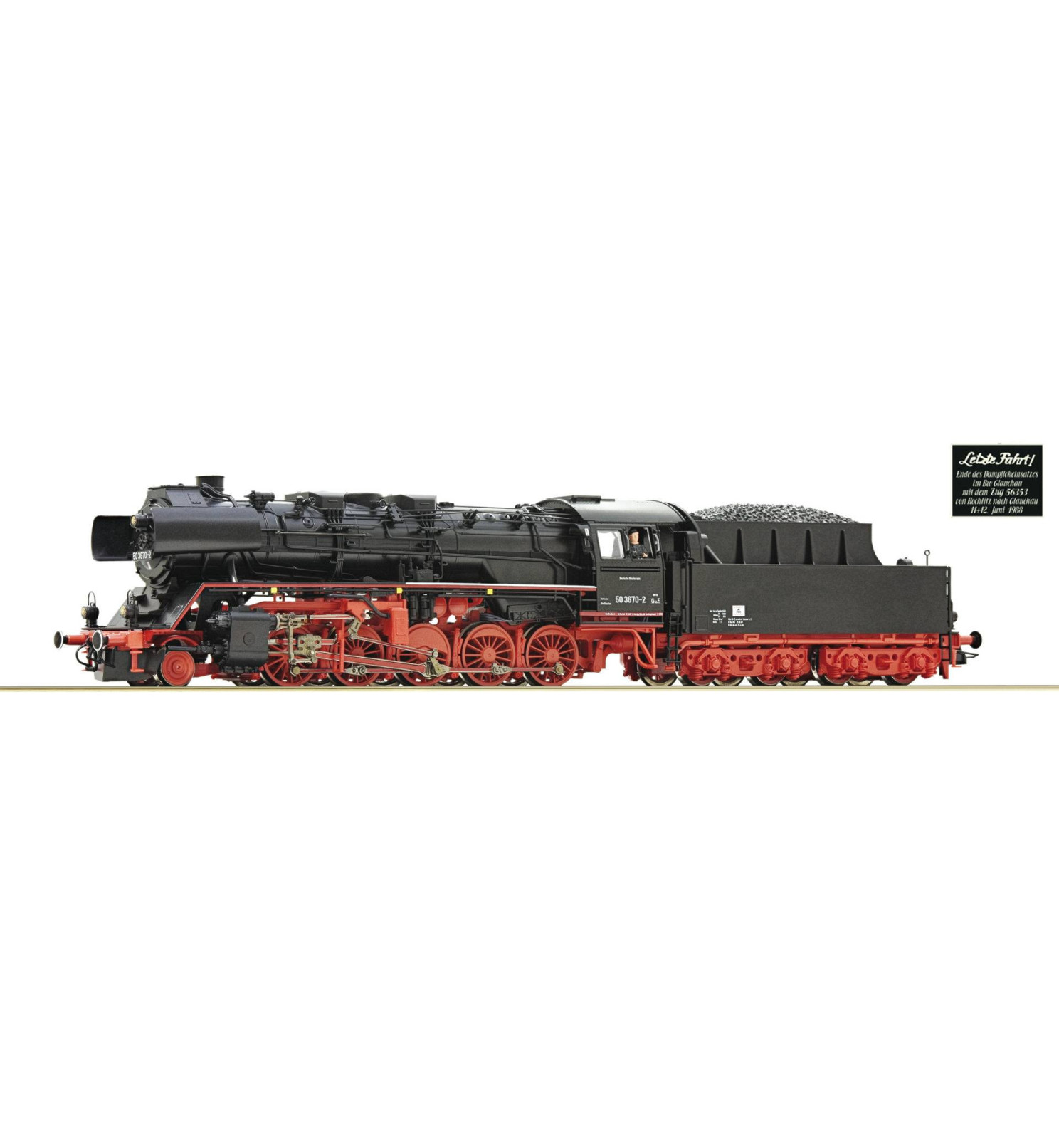 Roco 70288 - Parowóz 50 3670-2, DR, epoka IV, DCC z dźwiękiem, skala H0