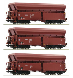 Roco 77037 - Zestaw 3 wagonów samowyładowczych PKP Cargo, ep. VI