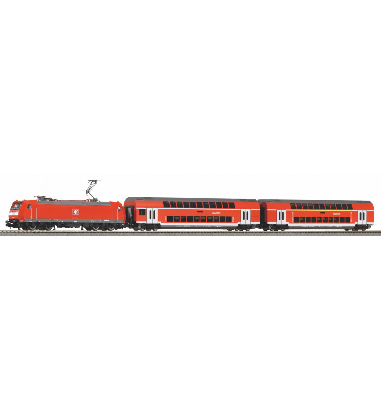Piko 59102 - Cyfrowy zestaw startowy BR 146+ wagony pasażerskie, DB AG, ep. VI z bezprzewodowym sterowaniem Smart Control WLAN i