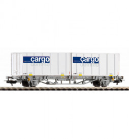 Piko 58732 - Wagon kontenerowy 2x 20 Container Cargo Domino, SBB, epoka V