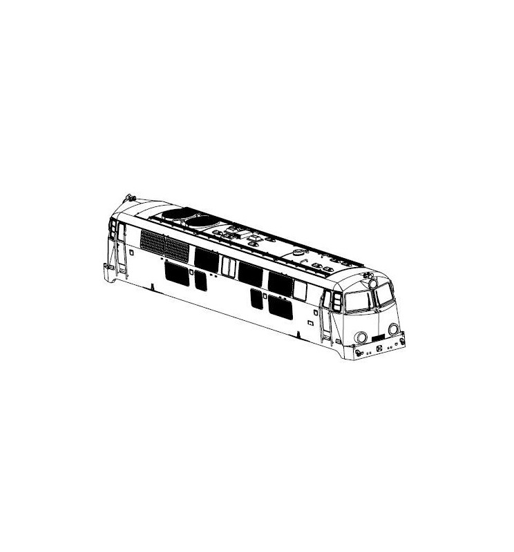 Piko ET96311-101 - Obudowa kompletna (bez zderzaków i kabin) do lokomotywy SP45-155