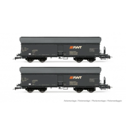 Rivarossi HR6590 - Zestaw 3 wagonów samowyładowczych Fals AWT, Ep. VI, H0