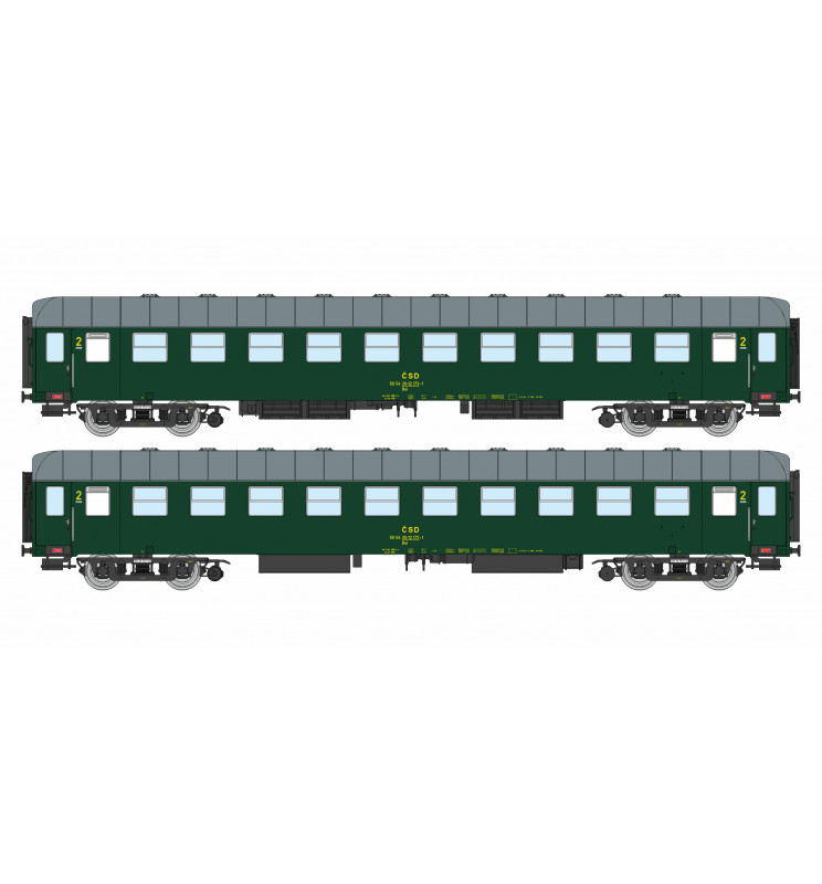 Igra Model 97110042 - Wagon pasażerski 2 klasy, Bai 4dv Brno 1, CSD, epoka IV, skala H0