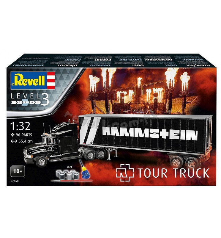 Revell 07658 -  Ciężarówka koncertowa Rammstein,skala 1:32