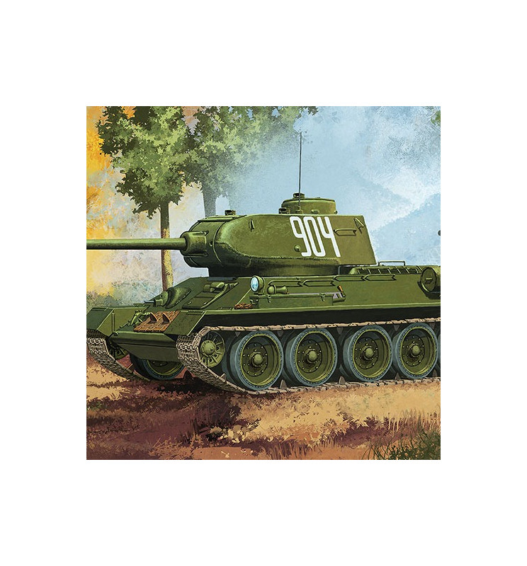 Academy 13290 - Czołg T-34/85, do sklejania, skala 1:35