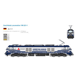 Sudexpress S1592210 - Elektrowóz STADLER EuroDual 159 221, VTG, epoka VI, DCC z dźwiękiem oraz podnoszonymi pantografami, skala 