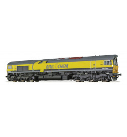 ESU 31364 - Lokomotywa spalinowa Class 66, 6602 Rail4Chem, epoka VI, DCC z dźwiękiem i generatorem dymu, skala H0