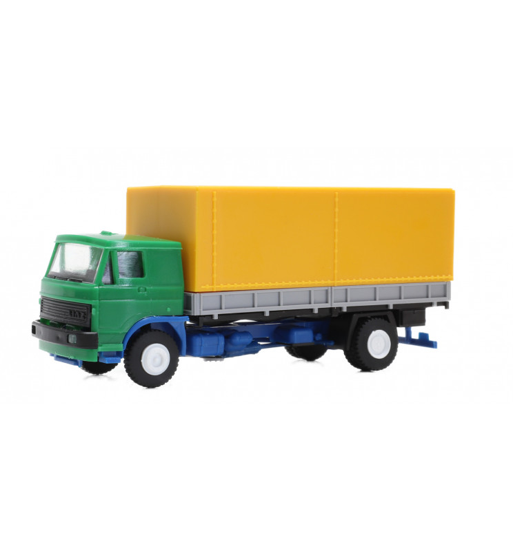 Igra Model 66618219 - Ciężarówka Liaz, kolor zielony z żółtą naczepą do samodzielnego montażu, skala: H0
