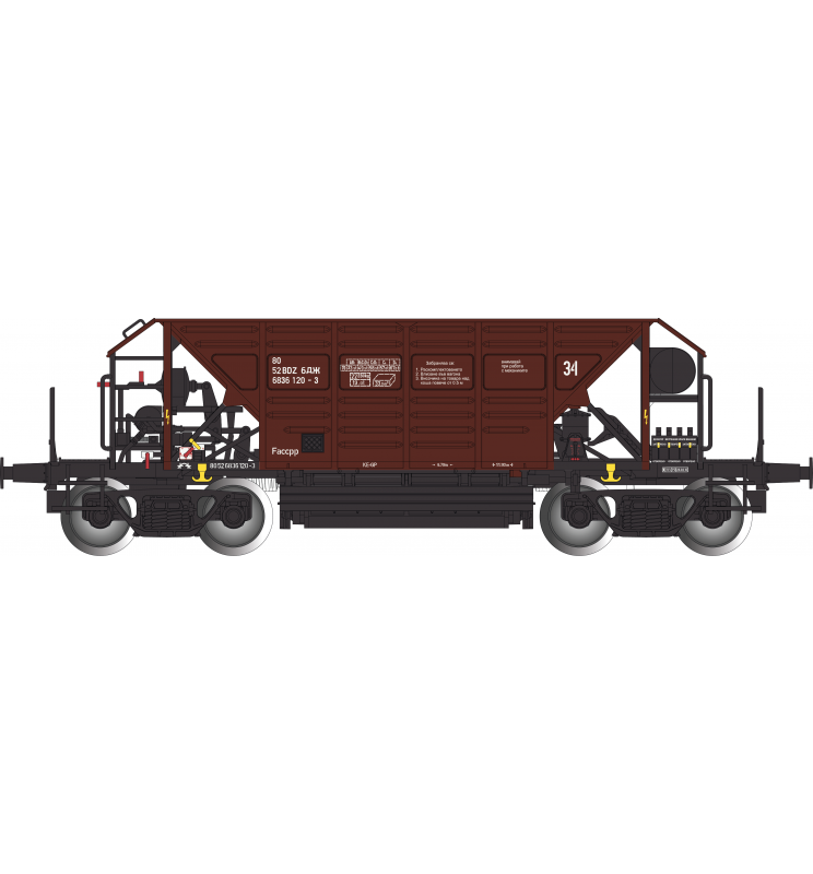 Albert Modell 683022 - Wagon samowyładowczy, szutrówka Faccpp, BDZ epoka V