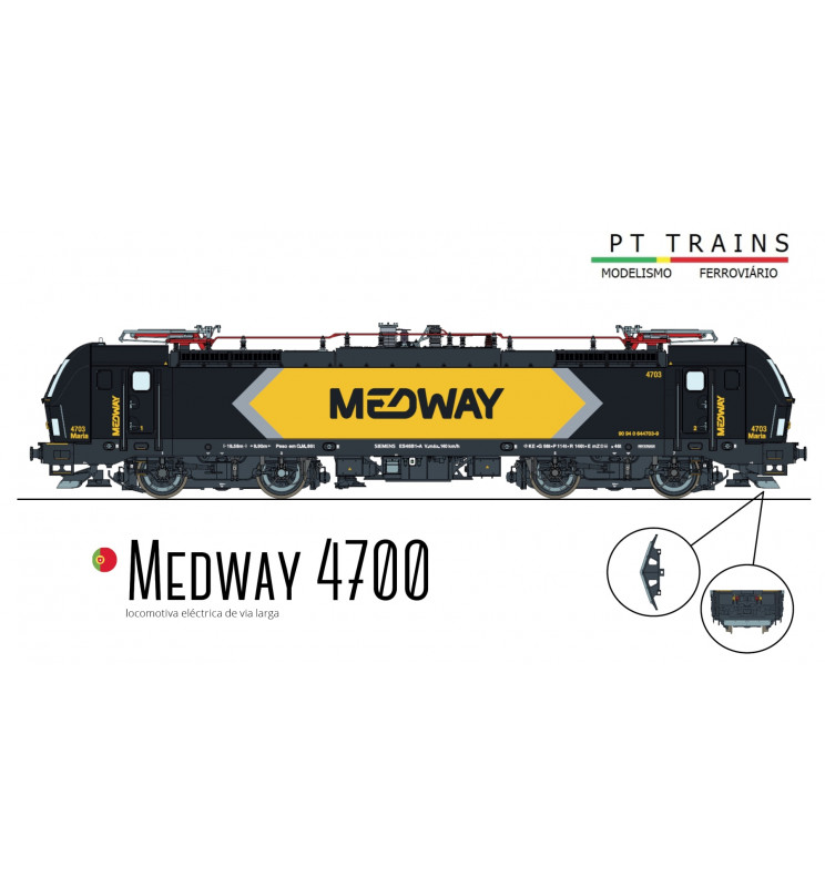PT Trains 547030 - Lokomotywa elektryczna Siemens LE4703, 4703 “Maria”, epoka VI