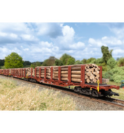 Marklin M047154- Zestaw 5 wagonów do transportu drewna, DB, epoka V, H0